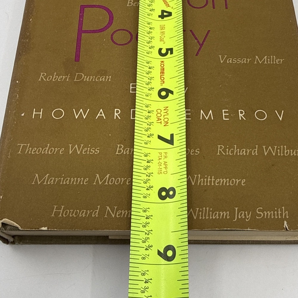 Poets on Poetry Howard Nemerov 1966 Hardcover Book Dust Jacket - Picture 13 of 13